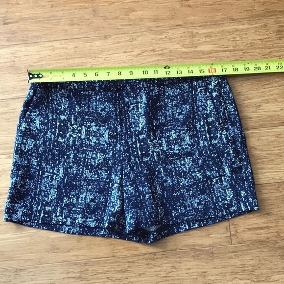 Kenar Navy Blue and White Print Shorts Size 10 - Picture 8 of 10